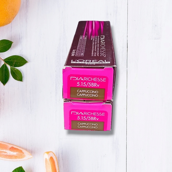 L'Oreal Professionnel DIARichesse 2 Tubes Ammonia-Free 5.15/5BRV Cappuccino - Picture 2 of 16